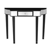 Clavier Black and Mirror Console Table