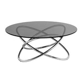 Cassy Smoked Glass Top Coffee Table