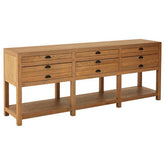 Lyon Grey Oak Wood Sideboard