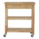 Harlow Glenn Tropical Hevea Wood Kitchen Trolley