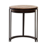Halle Set of Two Chevron Design Nesting Tables