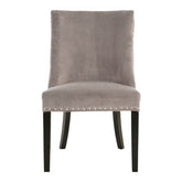 Regents Park Grey Velvet With Tufted Back Dining Chair