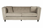 Ferris 3 Seat Mink Velvet Sofa