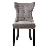 Daxton Grey Leather Effect Dining Chair