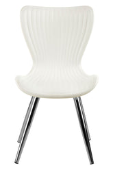 Stockholm White Textured Dining Chair