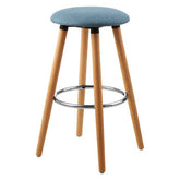 Stockholm Blue Round Bar Stool
