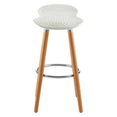 Stockholm Matte White Bar Stool
