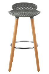 Stockholm Grey Pp Seat Bar Stool