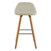Stockholm White Faux Leather Bar Stool
