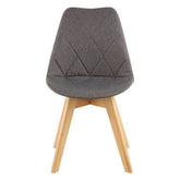 Stockholm Grey Diamond Pattern Dining Chair