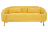 Holland Yellow Linen Sofa