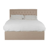 Hannah Beige Ottoman Double Bed