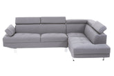 Hanover Grey Linen Corner Sofa