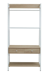 Bradbury Natural Oak Effect Open Wardrobe