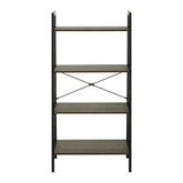Bradbury Four Tier Dark Oak Veneer Ladder Shelf Unit