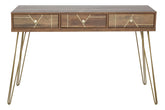 Flori Three Drawer Desk