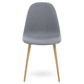 Salford Grey Dining Chair With Wood Effect Legs