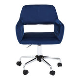Brent Navy Velvet And Chrome Base Home Office Chair
