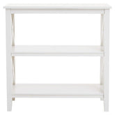 Heritage Three Shelf White Bookcase