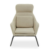 Stockholm Natural Chair With Black Metal Frame