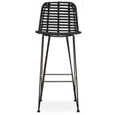 Lagom Black Natural Rattan Bar Chair