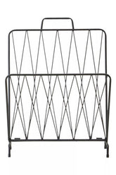 Avento Black Magazine Rack