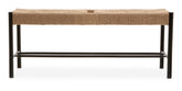 Bandar Natural Rope and Black Wood Large Bench