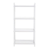 Chester White Wood Four Tier Shelf Unit