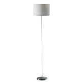 Forma Chrome Floor Lamp with Cream Shade