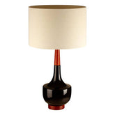 Sirus Table Lamp with Wood And Ceramic Base