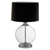 Edna Small Black Linen Shade Table Lamp
