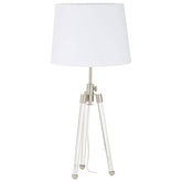 Halia Nickel Finish Tripod Table Lamp
