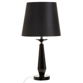 Hexum Black Crystal Table Lamp With Metal Base