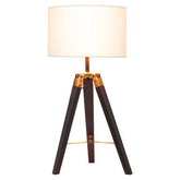 Malvern Tripod Table Lamp With Black Base