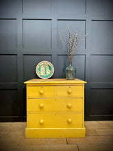 Antique Yellow Pine Chest of Drawers – Farmhouse Bedroom Storage -Sink Stand