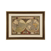 Framed World Map Wall Art