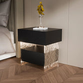 Ibarra Bedside Table With Storage & Light Strip