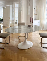Masuda Oval Dining Table, Marble