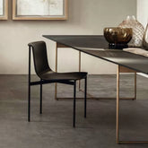 Choi Dining Chair With Armrest, Leather