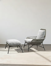 Layla Patio Outdoor Lounge Chair With Footstool