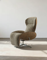 Abt Swivel Lounge Chair With Recliner, Linen