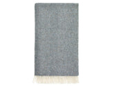 Herringbone Shetland Pure New Wool Throw - Teal
