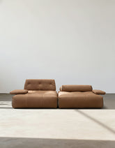 Vasquez Three Seater Corner Sofa, Modular Sofa, Real Leather