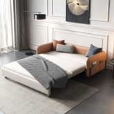 Aarav Foldable Sofa Bed, Leathaire