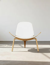 Hans Wegner CH07 Shell Chair, White & Oak