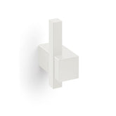 Zack Carvo White Stainless Steel Single Towel Hook 40813
