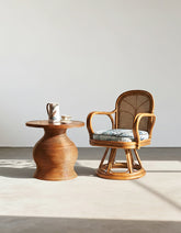 Gentry Swivel Rattan Lounge Chair