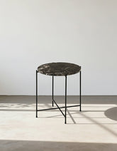 Omojuwa Round Side Table, Marble