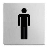 Zack Indici Premium Brushed Stainless Steel Men's Information Sign