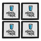 Doodle Set Of Four Refreshment Coasters